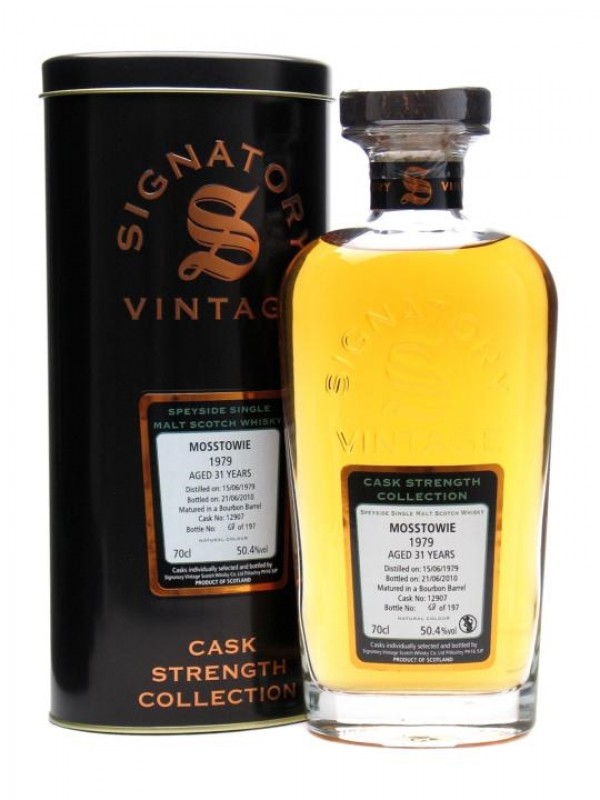 Mosstowie 1979 31 Year Old Bourbon Barrel #12907 Signatory Cask Strength Collection