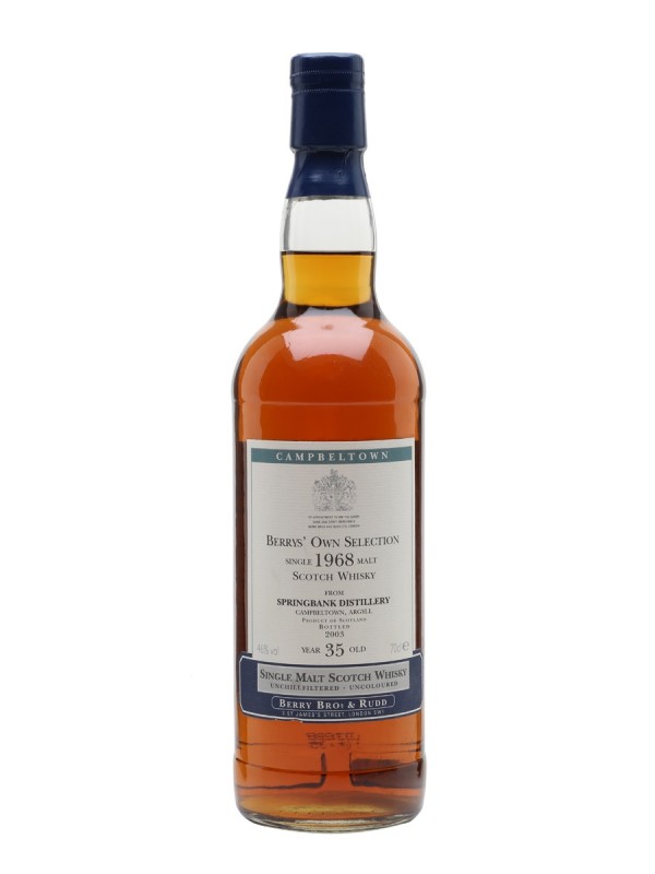 Springbank 1968 35 Year Old Berry Bros & Rudd