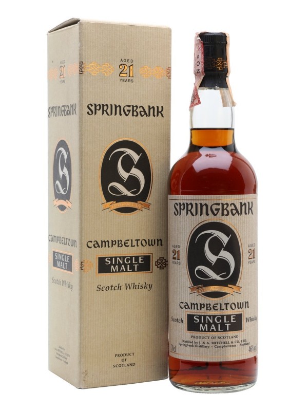 Springbank 21 Year Old Bottled 1990s
