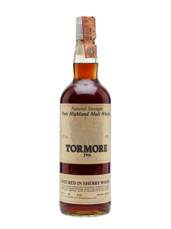 Tormore 1966 Bottled 1982 Cask Strength Sherry Cask Samaroli