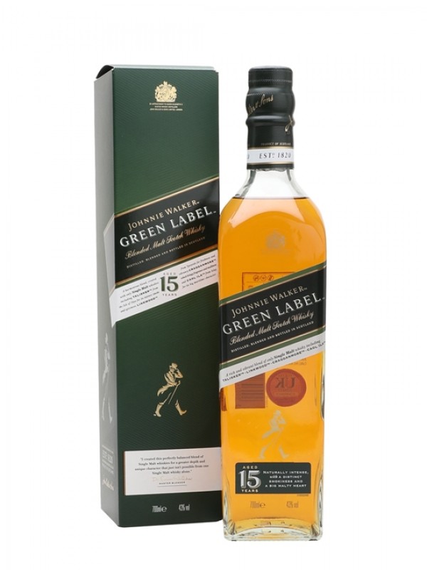 Johnnie Walker Green Label 15 Year Old | Blended Scotch Whisky