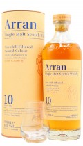Arran Branded Glass & 10 year old