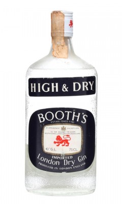 Booth's High & Dry Gin / Bottled 1970s