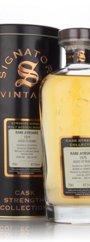 Rare Ayrshire 37 Year Old 1975 cask 3424 Cask Strength Collection