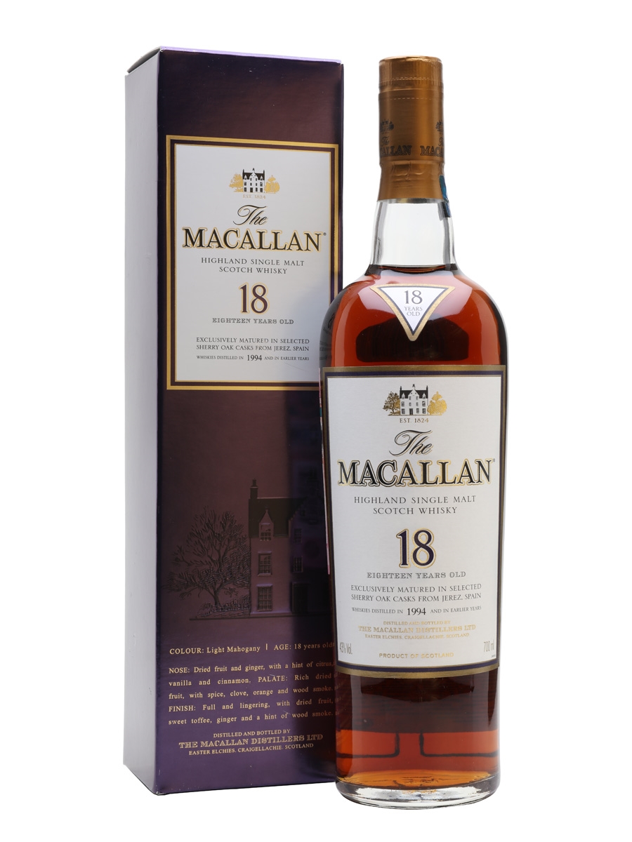 MACALLAN 18年 シェリー オーク 1994 スコッチ ウイスキー Macallan 1994 18 Year Old Sherry | Single Malt Scotch Whisky