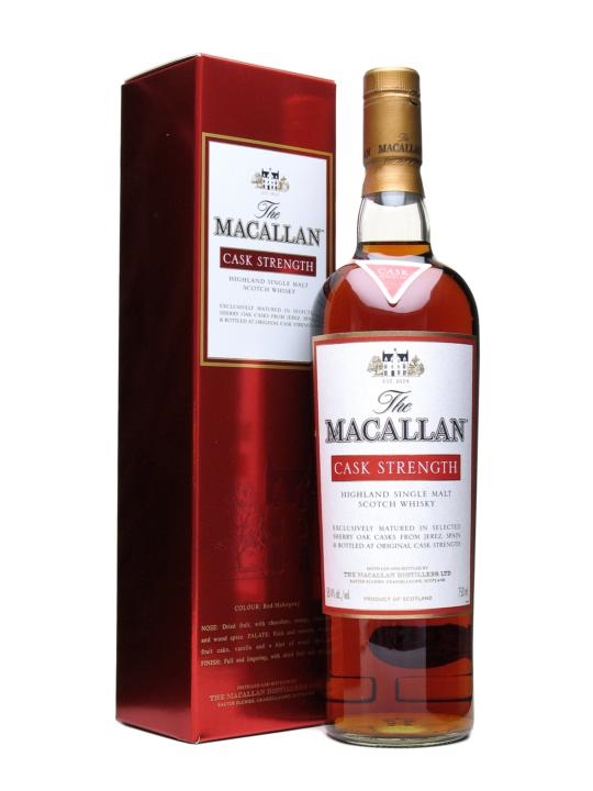 旧ラベルThe Macallan Cask Strength 58.2% Buy Buy Macallan Cask Strength Red Label Single Malt 58.2