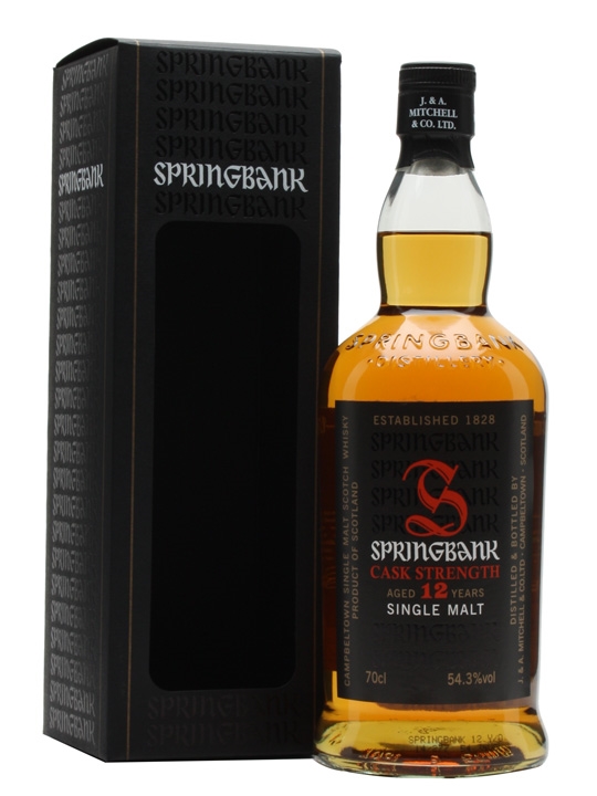 ウイスキー SPRINGBANK CASK STRENGTH 12 YEARS 700ml Springbank Distillery Scotch Single Malt 12 Year Cask